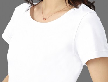 肖肖熊-修身純白T恤